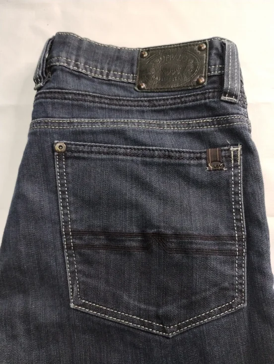 Women's Dark Blue Straight-Leg Jeans Size (34X32) - Picture 8 of 12